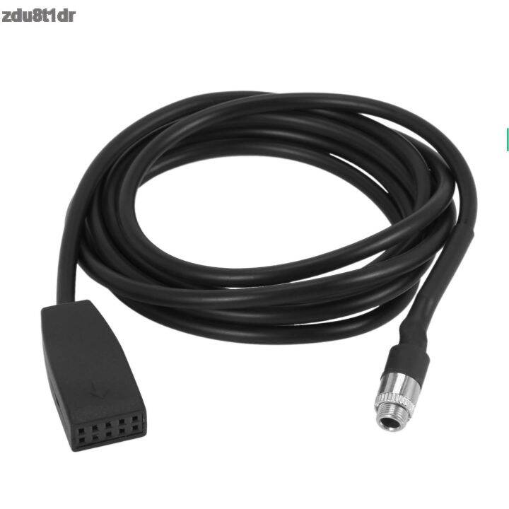 คุณภาพสูงสีดำ10ขา3-5มม-สาย-aux-ในอะแดปเตอร์-usb-รถยนต์ปลั๊กเสียบสำหรับ-bmw-e39-e53-bm54-x5-zdu8t1dr-e46