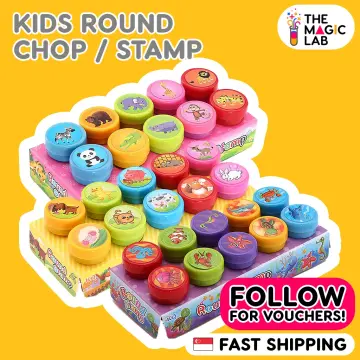 Children Name Stamps Kiddo Stamps Print Teacher Stamp Smiley Face Seals  Stationery Photo Album Decor DIY