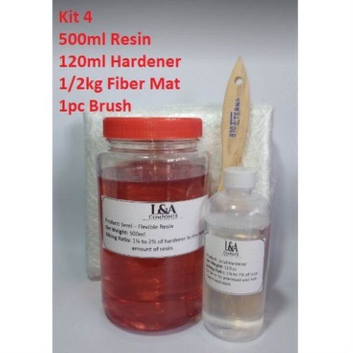 Fiberglass DIY 500ml Semi Flex (Premixed) Resin Kits Lazada PH