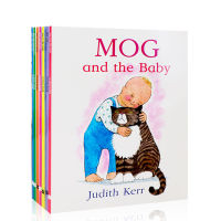 English original and genuine MOG and the baby kitten Mogg 8 book set childrens English Enlightenment picture story picture book parent-child reading tiger to drink afternoon tea with author Judith Kerr