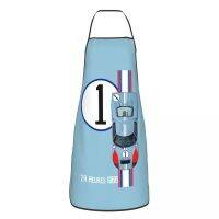 No 1 - Winner 24 Heures Racing Car Bib Apron Women Men Kitchen Chef Sports Car Tablier Cuisine for Cooking Baking Gardening