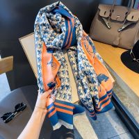 Luxury Brand Carriage Print Women Warm Cashmere Scarf Shawl Wrap Large Pashmina Blanket Designer Scarves Print Female Foulard