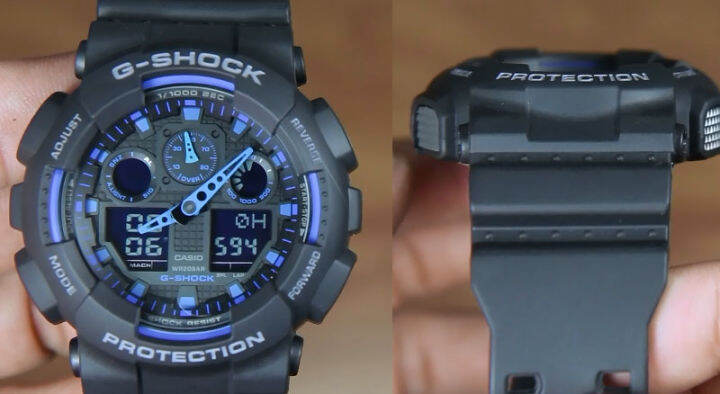 นาฬิกาข้อมือชาย-แท้100-กันน้ำ-100-casio-g-shock-รุ่น-ga-100-1a2-ของแท้-จัดส่งพร้อมกล่องคู่มือใบประกันศูนย์cmg-1ปี