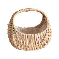 Woven Flower Baskets Woven Flower Hand Baskets Hand-Held Flower Arrangement Basket Hand-Woven Flower Pot Woven Storage Basket Wedding Flower Girl Baskets fashion