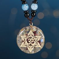 【cw】 Orgonite Pendant Sri Yantra Necklace Sacred Chakra Jewelry ！