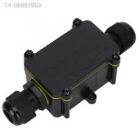 IP68 Waterproof Black Plastic Case 24A AC450V Two Position Cable Connector Junction Box DIY Electronic Housing For