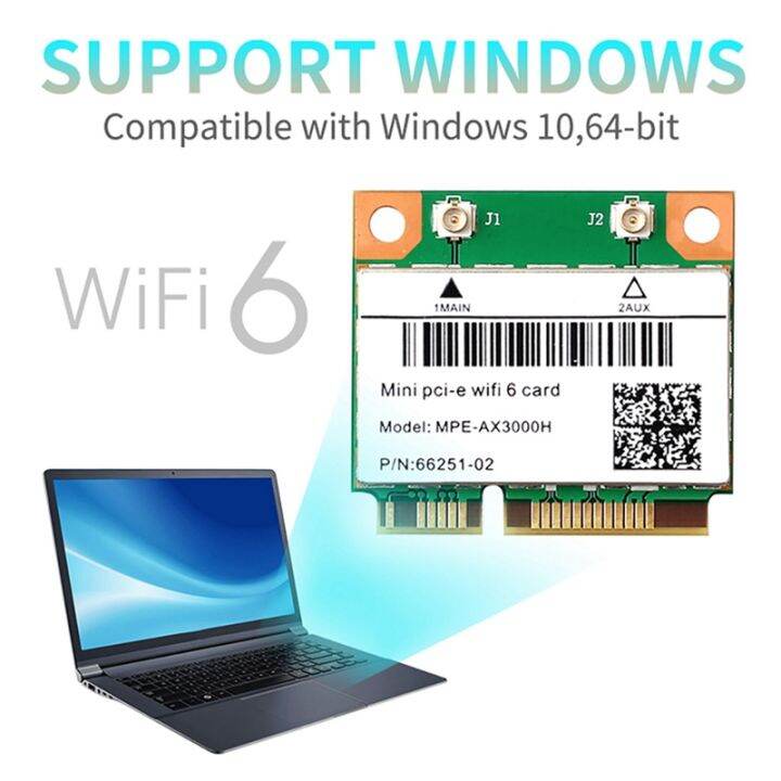 wifi-6-mpe-ax3000h-2974mbps-wireless-half-mini-pci-e-wifi-card-bluetooth-5-2-dual-band-2-4g-5g-wlan-network-card-adapter-spare-parts-accessories