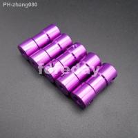 HQ 5PCS Aluminum Purple 3.17-4mm Shaft Motor Flexible Coupling Coupler Length: 25mm dia. 10mm 1 Spanner wrench 3.17-4 xFD482X5 1