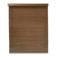 Blinds PVC wooden used to decorate homes, buildings, offices, restaurants for sun protection -  light brown
