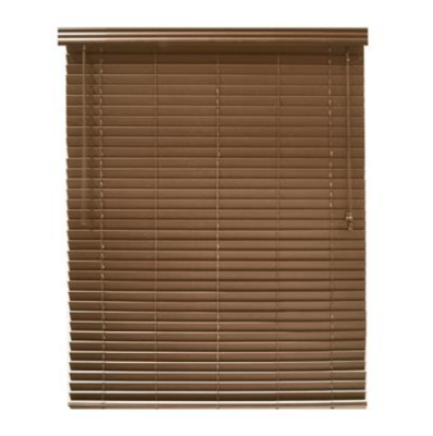 Blinds PVC wooden used to decorate homes, buildings, offices, restaurants for sun protection -  light brown