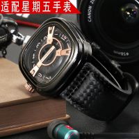 suitable for SEVENFRIDAY P1 S2 Carbon Fiber Watch Strap M2 Q3 03 V2 Black Mens Leather Watch Strap 28mm