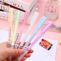 Macaron Color Solid Glue Stick Pen Quick-Drying Dot Glue Pen Student Handbook Diy High Viscosity Glue Creative Office Stationery