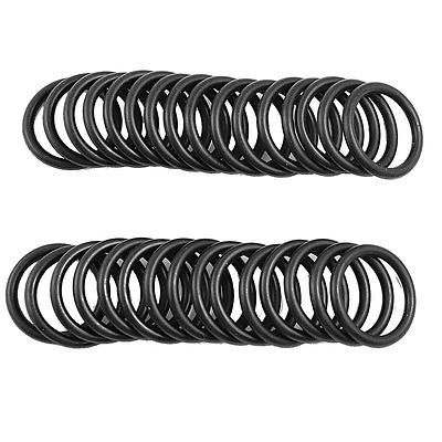 50 Pcs 27mm x 21mm x 3mm Black NBR O Rings Oil Seal Washers Gas Stove Parts Accessories