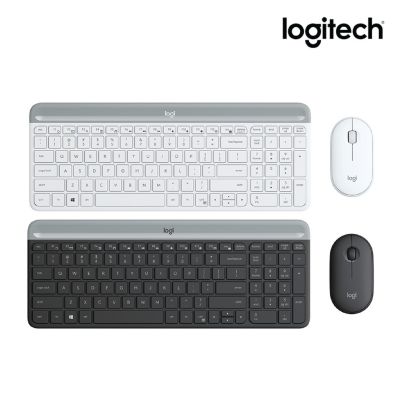 KEYBOARD &amp; MOUSE (คีย์บอร์ดและเมาส์ไร้สาย) LOGITECH MK470 SLIM WIRELESS KEYBOARD AND MOUSE COMBO (WHITE) (EN/TH)