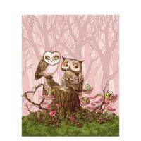 Owl Painting No Number Animal For s With Framed On Canvases Acrylic Paint For s Coloring By Number Decoration Wall Art