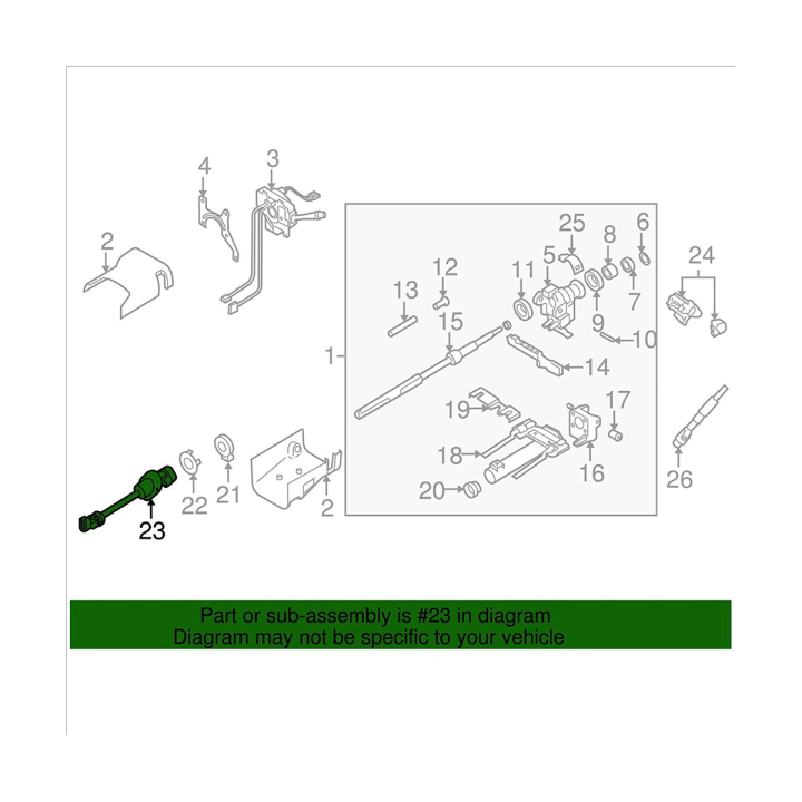 19256702-intermediate-shaft-gear-coupling-steering-column-accessory-part-automotive-for-2006-2010-hummer-h3-2009-2010-hummer-h3t