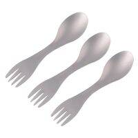 3X Pure Titanium Outdoor Camping Picnic Hiking Cookware Backpack Spork Spoon Fork