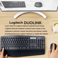 Logitech เมาส์ USB บลูทูธคอมโบ MK295/345/540/545/710/850แป้นพิมพ์ไร้สายพร้อมเมาส์คีย์บอร์ดไร้สายรับสัญญาณ2.4G