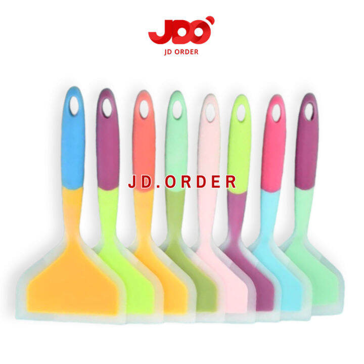 Spatula Tamagoyaki Silikon Tahan Panas, Spatula Japanese Okonomiyaki