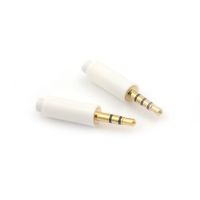 {sellbesteveryday}2pcs 2.5mm stereo headset plug with tail 4 pole 2.5 mm audio plug connector for jelly