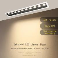 High Quality 10W/20W/30W 110~240V LED Spot Light Line Lamp Bar Creative Linear Long Living Room Corridor Recessed Down Light