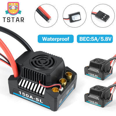 Ts【คลังสินค้าพร้อม】120A/150A Brushless ESC 4-6S 5A/5.8V Bec สำหรับ3660/3670/3674มอเตอร์แบบไม่มีแปรง1/8 Rc รถ/Off-Road/Buggy/เรือของเล่น【cod】