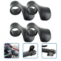 □ 4 Pcs Dirt Bike Throttle Motorcycle HandRest Control Grips Lock 6.8x5cm Mounted Cruise Assist Black Plastic