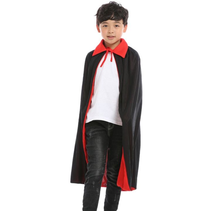 umorden-child-kids-black-red-reversible-goth-vampire-cloak-cape-boys-girls-unisex-halloween-christmas-costumes-fancy-dress