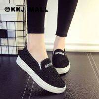 KKJ MALL 2021 new canvas shoes womens single shoes casual flat shoes soft thick bottom non-slip