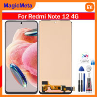 MagicMeta LCD TFT สำหรับโน้ต Xiaomi Redmi 12 4G อะไหล่ Xiaomi ประกอบจอแสดงผล LCD แบบสัมผัสหน้าจอดิจิไทเซอร์ Xiaomi Redmi โน้ต12 4G 23021RAAEG 23021RAA2Y 23027RAD4I 23028RA60L หน้าจอแสดงผล