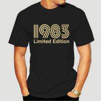 1983 เสื้อยืดสีดําทองรุ่นจํากัดสําหรับผู้ชาย 2042X 9XQ4