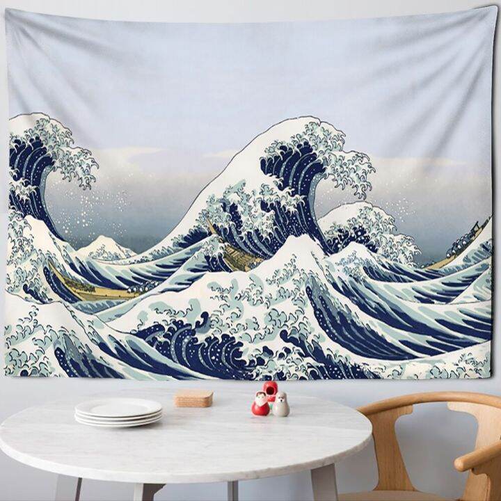 japan-kanagawa-tapestry-wall-hanging-wave-bohemian-style-aesthetics-room-simple-background-cloth-home-decor