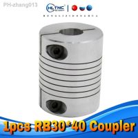 1pcs RB D30 L40 CNC Stepper Motor Shaft Coupler Flexible Coupling 8/9.5/10/12/12.7/14/15/16mm Motor Connector 8x14mm