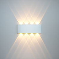 LED Waterproof Wall Lamp Aluminum Outdoor Garden Corridor Wall Lights Porch Wall Lamps Bedroom Living Room Wall Sconces