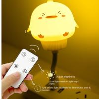 LDHLM LED Chlidren USB Night Light Cute Cartoon Night Lamp Bear Remote Control for Baby Kid Bedroom Decor Lamp Gift Christmas