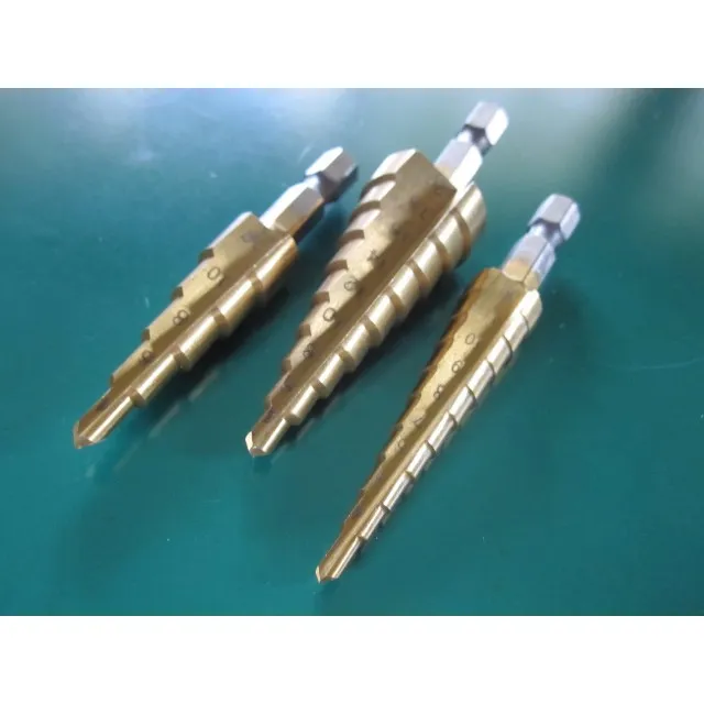 3pcs per set Titanium Step Core Drill Bits 312mm 412mm 42 easy to