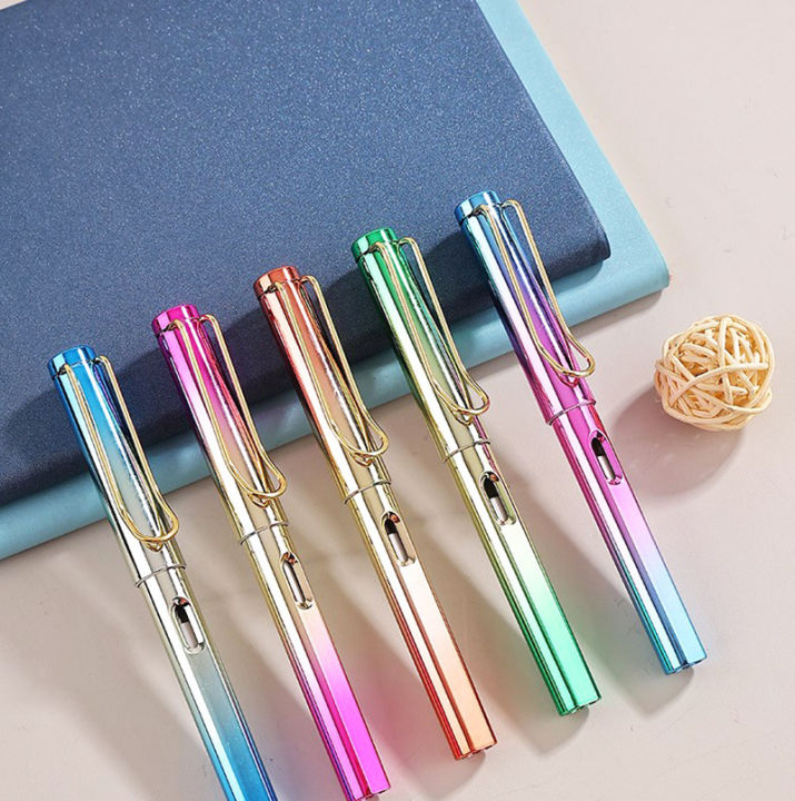 orthopedic-penholder-not-easily-broken-pencil-stainless-steel-pencil-holder-portable-cap-pen-portable-capped-pencil-infinite-writing-pencil