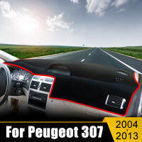 สำหรับ Peugeot 307 2004 2006 2007 2008 2009 2010 2010 2013รถ Dashboard ครอบคลุมหลีกเลี่ยง Light mats Anti-UV พรมกันลื่น