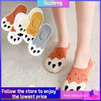 GUZHRNG ฤดูร้อนของผู้หญิงอุ้งเท้าแมวแสนน่ารักปากตื้นถุงเท้าเว้าข้อถุงเท้าข้อต่ำ