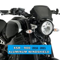 XSR 900กระจกบังลมอลูมิเนียมที่เบนทางลมลมกระจกรถจักรยานยนต์สำหรับ YAMAHA XSR 900 XSR900 2016-2021ตกแต่ง