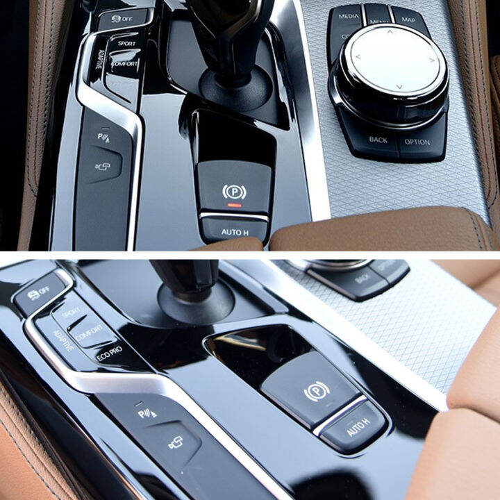 รถเบรกมือที่จอดรถเบรก-p-ปุ่มสวิทช์ปกคลุมสำหรับ-bmw-5-7-f02-f07-f10-f11-f01-520-523-730-2009-2017-61312822518