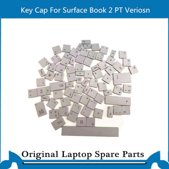 Keycap ดั้งเดิมสำหรับ Microsoft Surface Book 2 1834 1835ฝาครอบกุญแจเวอร์ชันโปรตุเกส