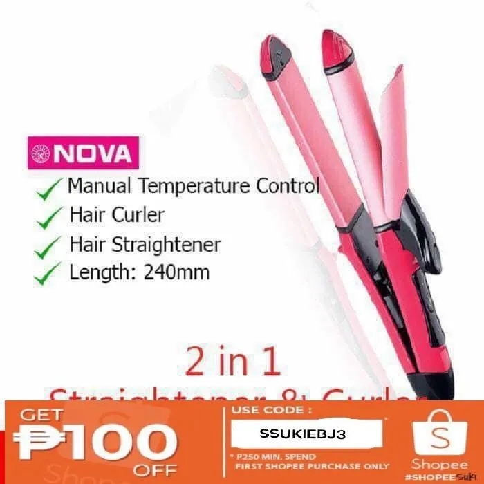 Is Nova A Good Brand For Hair Straightener NOVA 2IN1 HAIR CURLER and STRAIGHTENER | Lazada PH