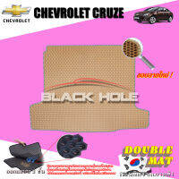 Chevrolet Cruze ปี 2010 - 2015  พรมรถยนต์ ChevroletCruze พรมเข้ารูปสองชั้นแบบรูรังผึ้ง Blackhole Double Mat