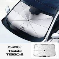 กระจกหน้ากันแดดสไตล์ร่มบังแดดรถยนต์สำหรับ CHERY TIGGO 5 3 7 8 Pro A3 A1 A5 Qkimindis JAGGI อุปกรณ์ตกแต่งรถยนต์