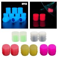 2/4/8PCS Luminous Car Tire Valve Stem Caps Tire Valve Stem Covers Car Wheel Tires Valves Tyre Stem Air Caps Airtight Cover