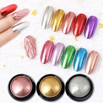 12 Grids Super-fine Nail Chrome Powder Art Pigment Colorful Shimmer Rubbing  Pearl Glitter Powder For DIY Manicure Art Decoration - AliExpress