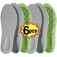 6pcs Memory Foam Insoles Soft Arch Support Shoe Pads Breathable Orthopedic Sport Insole Feet Care Insert Mesh Cushion Men Women Shoes Accessories