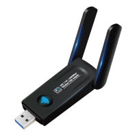 1200Mbps ดูอัลแบนด์ระยะไกล 2.4GHz 5.8GHz อะแดปเตอร์ WiFi ไร้สาย Mini USB 3.0 เสาอากาศ