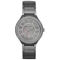 นาฬิกาผู้หญิง MICHAEL KORS Kerry Grey Crystal-set Dial Gunmetal-plated Ladies Watch MK3410 ตัวเรือนส